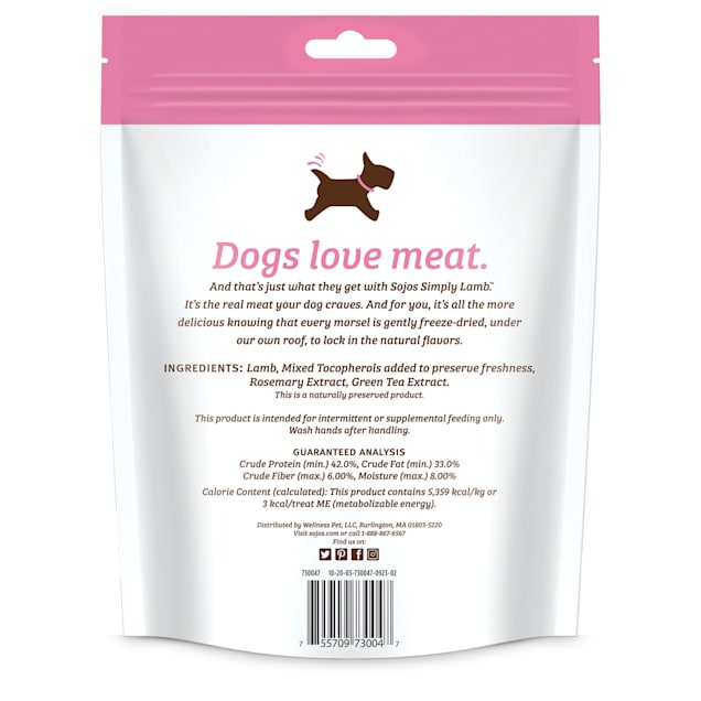 Freeze dried new arrivals lamb dog treats
