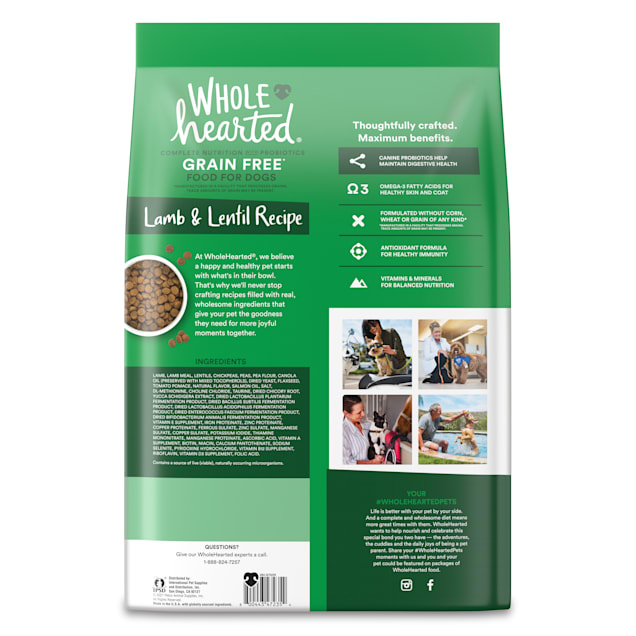 Dog food cheap advisor wholehearted