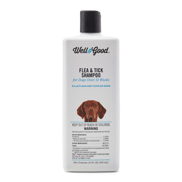 Well & Good Flea and Tick Treatment Shampoo for Dogs, 16 fl. oz. - Carousel image #1