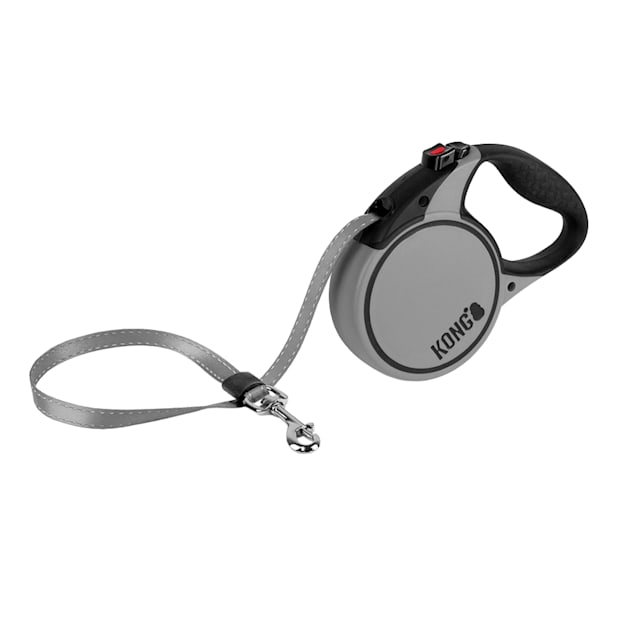 KONG Gray Terrain Retractable Dog Leash for Dogs Up To 45 lbs., 16 ft. - Carousel image #1