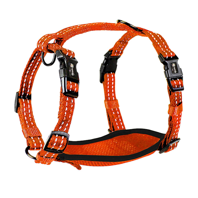 alcott Neon Orange Visibility Dog Harness, Small - Carousel image #1