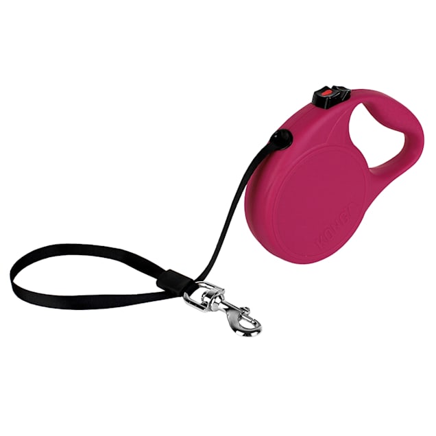 KONG Fuchsia Trail Retractable Dog Leash for Dogs Up To 45 lbs., 16 ft. - Carousel image #1