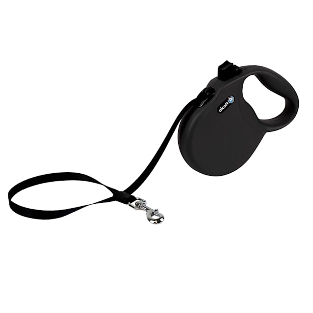 alcott Black Wanderer Retractable Dog Leash for Dogs Up To 65 lbs., 16 ft. - Carousel image #1