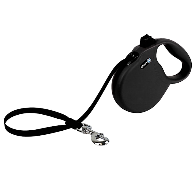 alcott Black Wanderer Retractable Dog Leash for Dogs Up To 110 lbs., 16 ft. - Carousel image #1