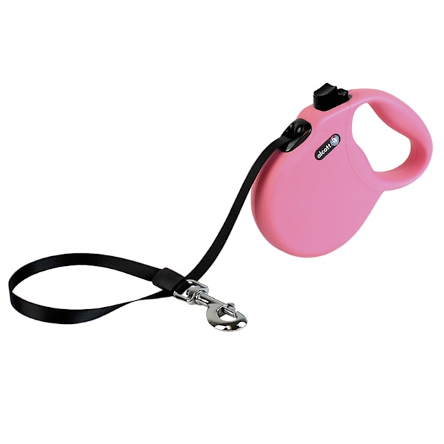 alcott Pink Wanderer Retractable Dog Leash for Dogs Up To 110 lbs