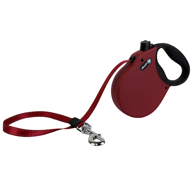 alcott Red Adventure Retractable Dog Leash for Dogs Up To 110 lbs., 16 ft. - Carousel image #1