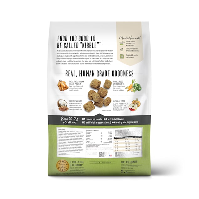 The Honest Kitchen Whole Food Clusters Grain Free Chicken Dry Dog Food, 20 lbs.