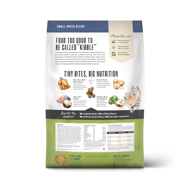 The Honest Kitchen Whole Food Clusters Small Breed Grain Free Chicken Dry Dog Food, 10 lbs. | Petco