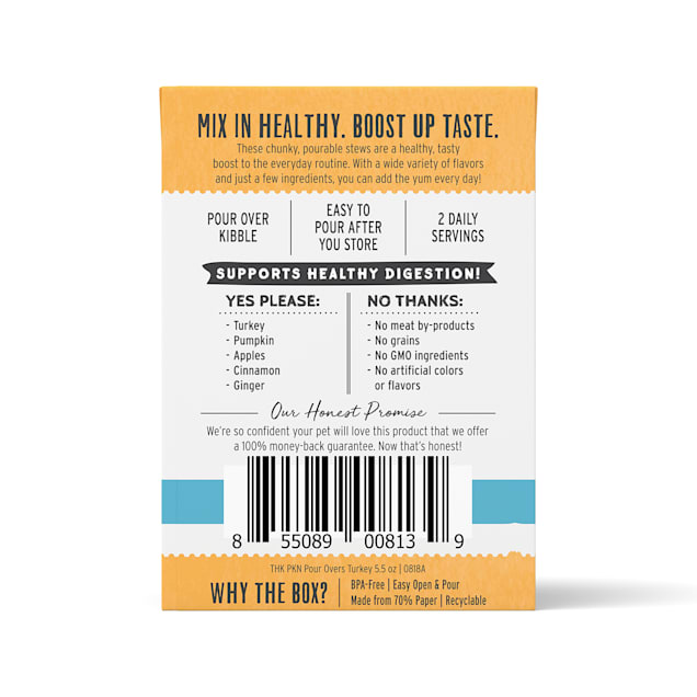 The Honest Kitchen Bone Broth Pour Overs: Beef Stew Wet Dog Food Topper,  5.5 oz., Case of 12