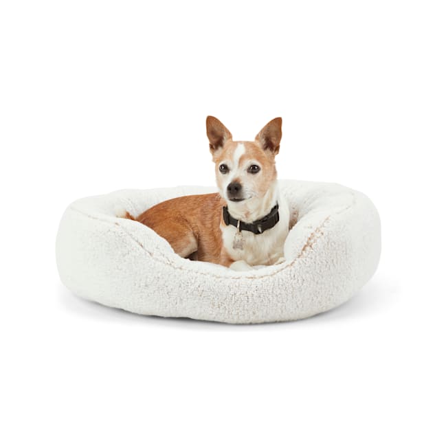 EveryYay Cream Cozy Cuddler Dog Bed, 24" L X 18" W - Carousel image #1
