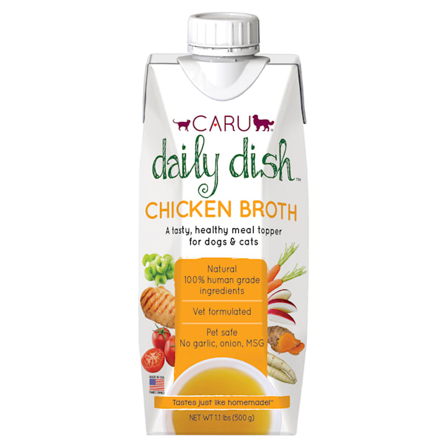 CARU Daily Dish Chicken Broth Meal Topper for Cats & Dogs, 17.6 oz. - Carousel image #1