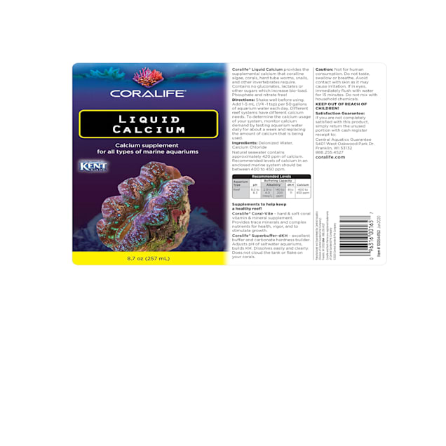Coralife Liquid Calcium 8.7 fl. oz. Petco