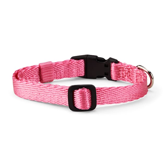 YOULY Pink Heart Bling Dog Collar, XX-Small