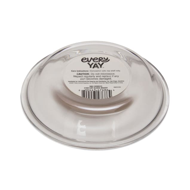 EveryYay Dining in Glass Insert Cat Bowl Small