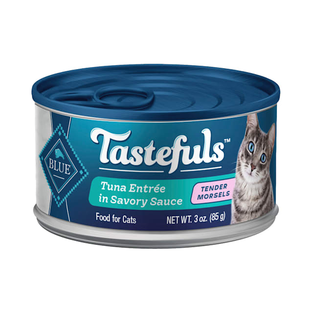 Blue Buffalo Blue Tastefuls Tuna Entree in Savoury Sauce Tender Morsels Wet Cat Food, 3 oz., Case of 12 - Carousel image #1