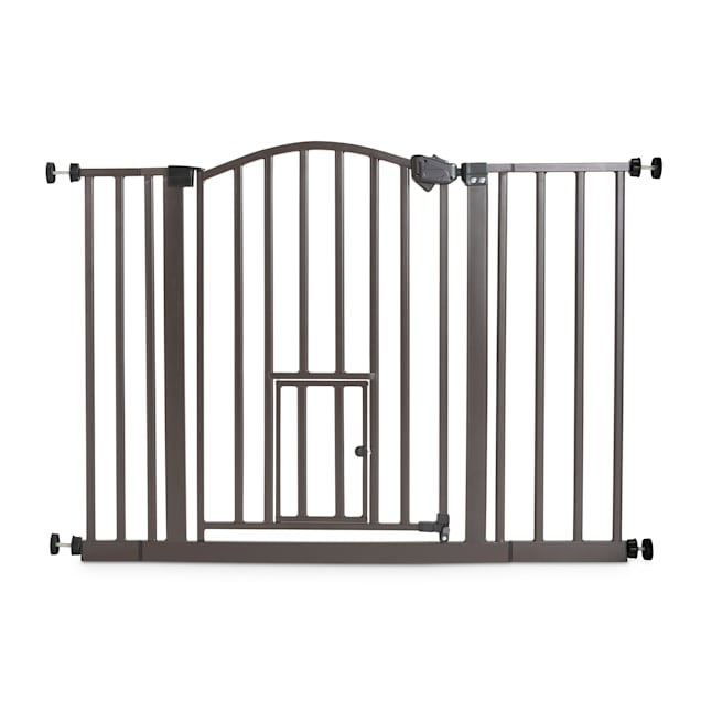 EveryYay In The Zone Arched Metal Walk-Through Pet Gate, 29