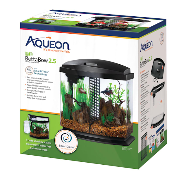 Aqueon Betta Bowl Aquarium Kit Blue 9.1″ x 5.1″ x 7.2″ – 100101206 – Pet  Stores USA