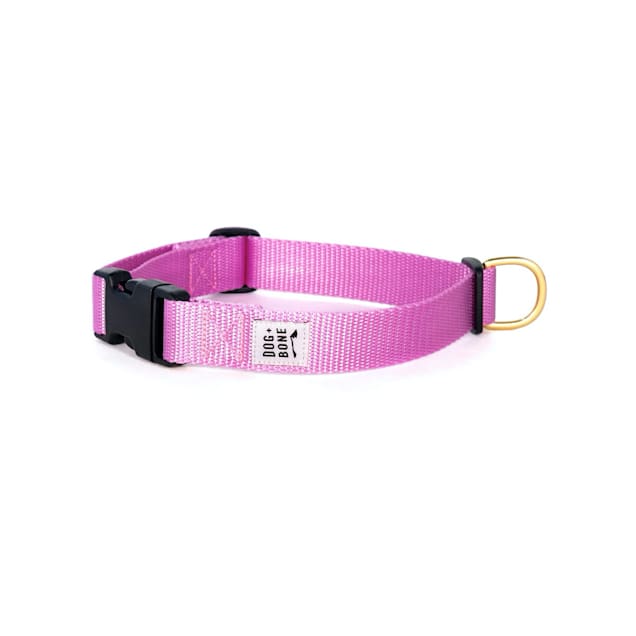 Dog + Bone Pink Orchid Snap Dog Collar, Small - Carousel image #1
