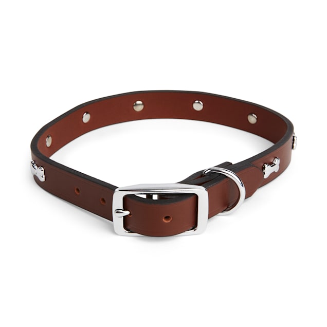 BULL-V DARK BROWN PREMIUM LEATHER HARNESS - COLLAR- LEASH SETS (DOG)