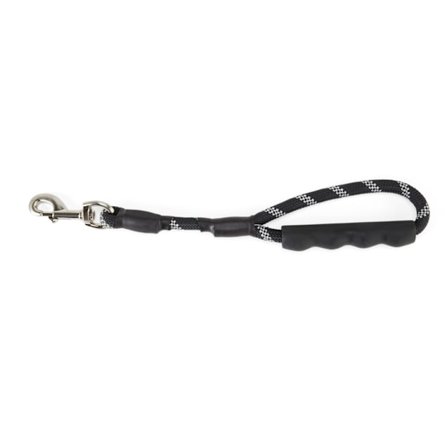 Leather leash with traffic handle sales