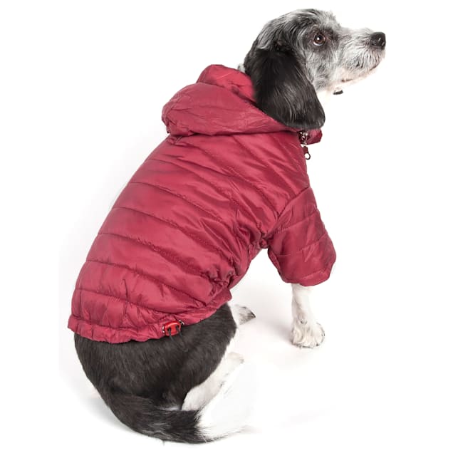 Pet Life Red Lightweight Adjustable Sporty Avalanche Pet Coat, X-Small ...