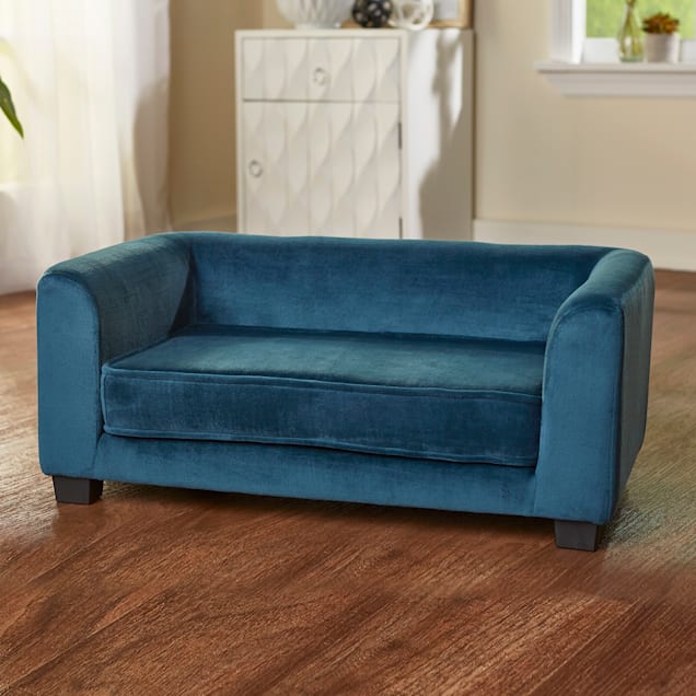 Enchanted Home Pet Peacock Blue Surrey Pet Sofa 26