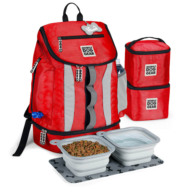 Mobile Dog Gear Red Drop Bottom Week Away Backpack - Carousel image #1