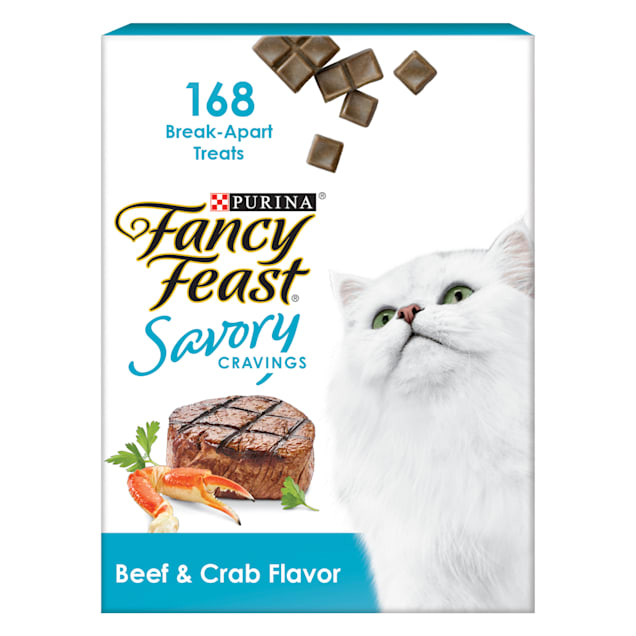 Fancy Feast Limited Ingredient Savory Cravings Beef & Crab Flavor Cat Treats, 3 oz. - Carousel image #1
