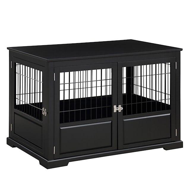 Zoovilla Fairview Triple Door Black Dog Crate, 43.2