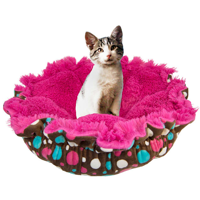 Bessie and Barnie Ultra Plush Cake Pop/Lollipop Deluxe Luxury Pet Cuddle Pod Bed, 30" L X 30" W - Carousel image #1