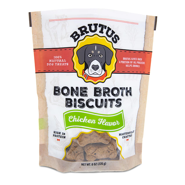 Brutus Bone Broths Chicken flavor Dog Biscuits, 8 oz. - Carousel image #1