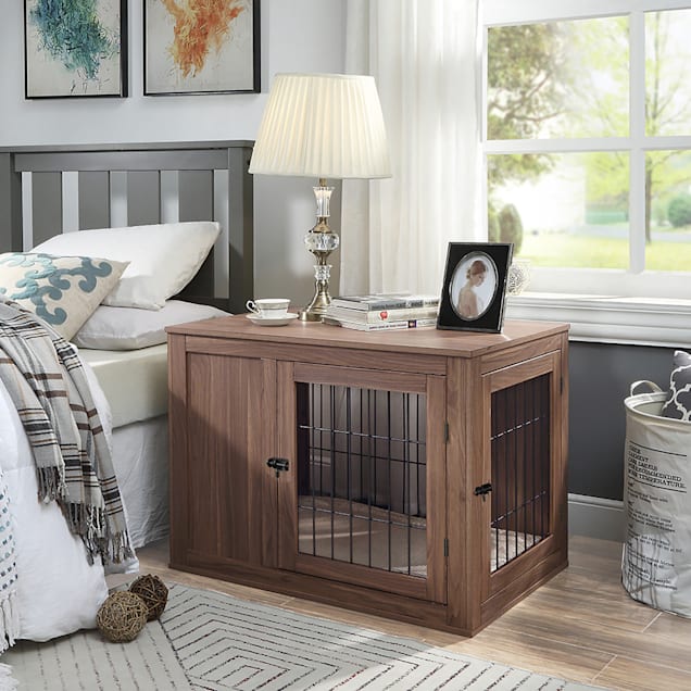 Wooden End-Table Crate