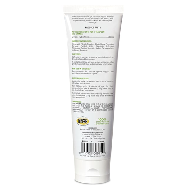 Tomlyn L Lysine Immune Support Gel For Cats 5 Oz Petco