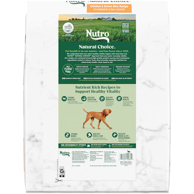 Nutro Natural Choice Chicken and Brown Rice Recipe Puppy Dry Dog Food 13 lbs. Petco