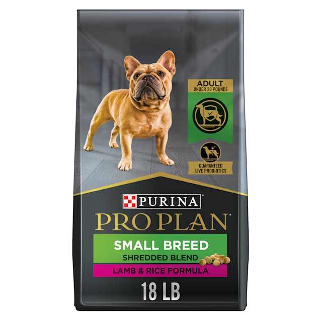 Purina Pro Plan Shredded Blend Lamb & Rice Formula Small Breed Adult Dry Dog Food, 18 lbs. - Carousel image #1