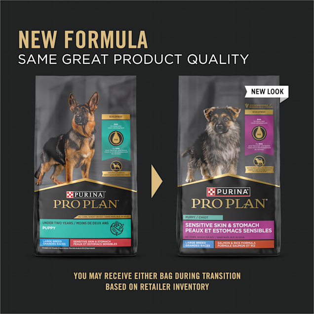 eigenaar bak Van streek Purina Pro Plan Sensitive Skin & Stomach, Salmon & Rice Formula Large Breed  Dry Puppy Food, 24 lbs. | Petco