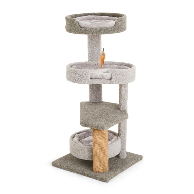 EveryYay Lookout Loft 4Level Cat Tree Perch with Beds, 43" H Petco