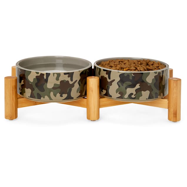 Camo dog food bowls hot sale