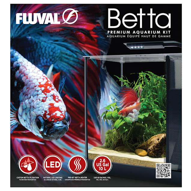 Fluval Betta Premium Aquarium Kit, 2.6 Gallon