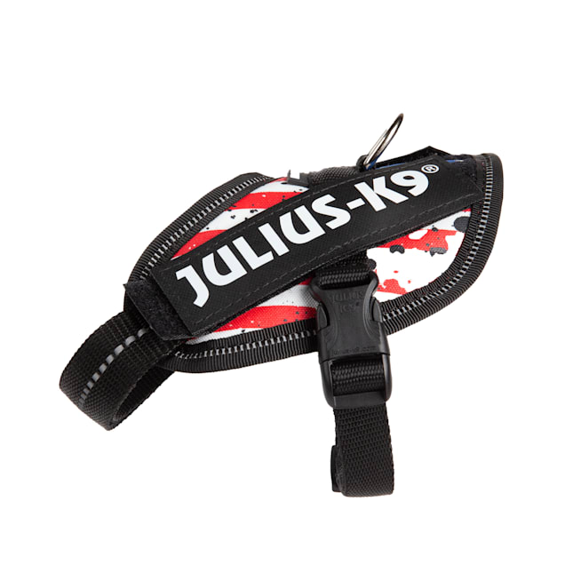 Zelfgenoegzaamheid Scherm roltrap Julius-K9 USA Flag Dog Harness, 3X-Small | Petco