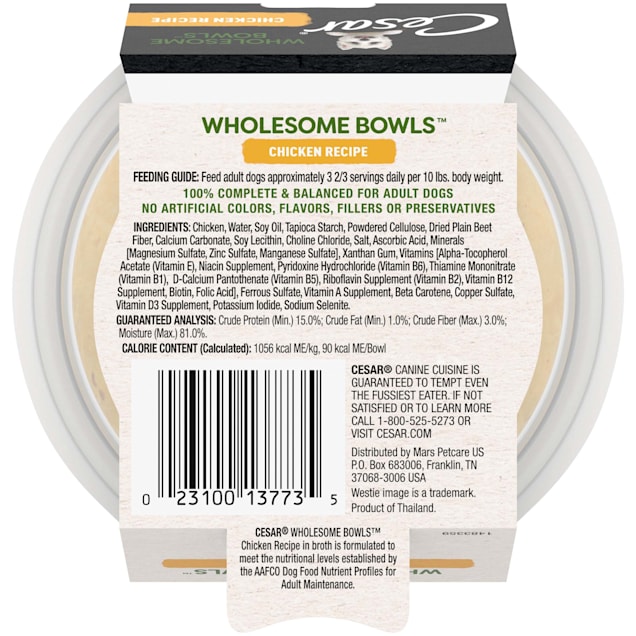 Cesar wet dog food ingredients sales