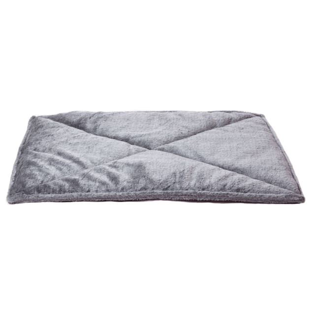 FurHaven Gray ThermaNAP Faux Fur Self-Warming Pet Bed Mat, 22