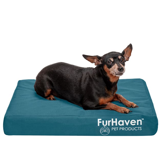 FurHaven Deep Lagoon Indoor/Outdoor Deluxe Full Support Pet Bed, 20" L X 15" W X 3" H - Carousel image #1