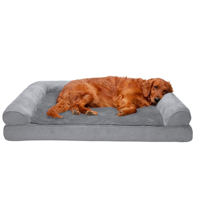 FurHaven Plush & Suede Full Support Sofa Pet Bed, 40