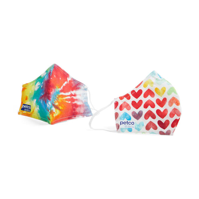 Petco Tie-Dye Face Masks, Pack of 2 - Carousel image #1