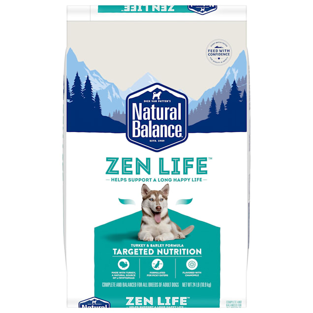 Natural Balance Zen Life Turkey & Barley Formula Dry Dog Food, 24 lbs. - Carousel image #1