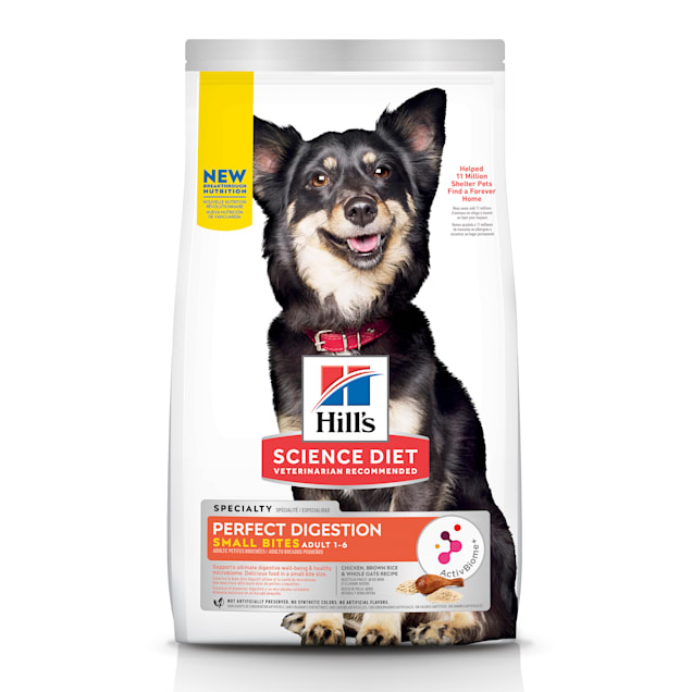 Hill S Science Diet Adult Perfect Digestion Small Bites Chicken Dry Dog Food 12 Lbs Petco