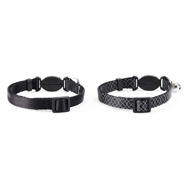 Youly Black Breakaway Cat Collars Pack of 2