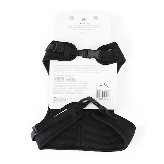 YOULY Black Large Cat Harness and Lead Set Medium Petco