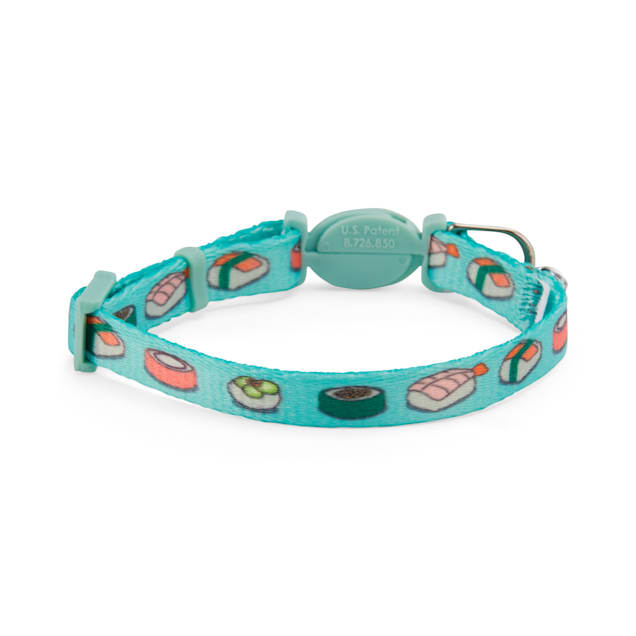 YOULY Sushi Themed Breakaway Kitten Collar with Bell Safety Clasp